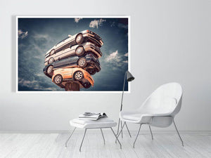 Stacked German Cars